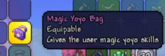 The Magic Yoyo Bag in the inventory.