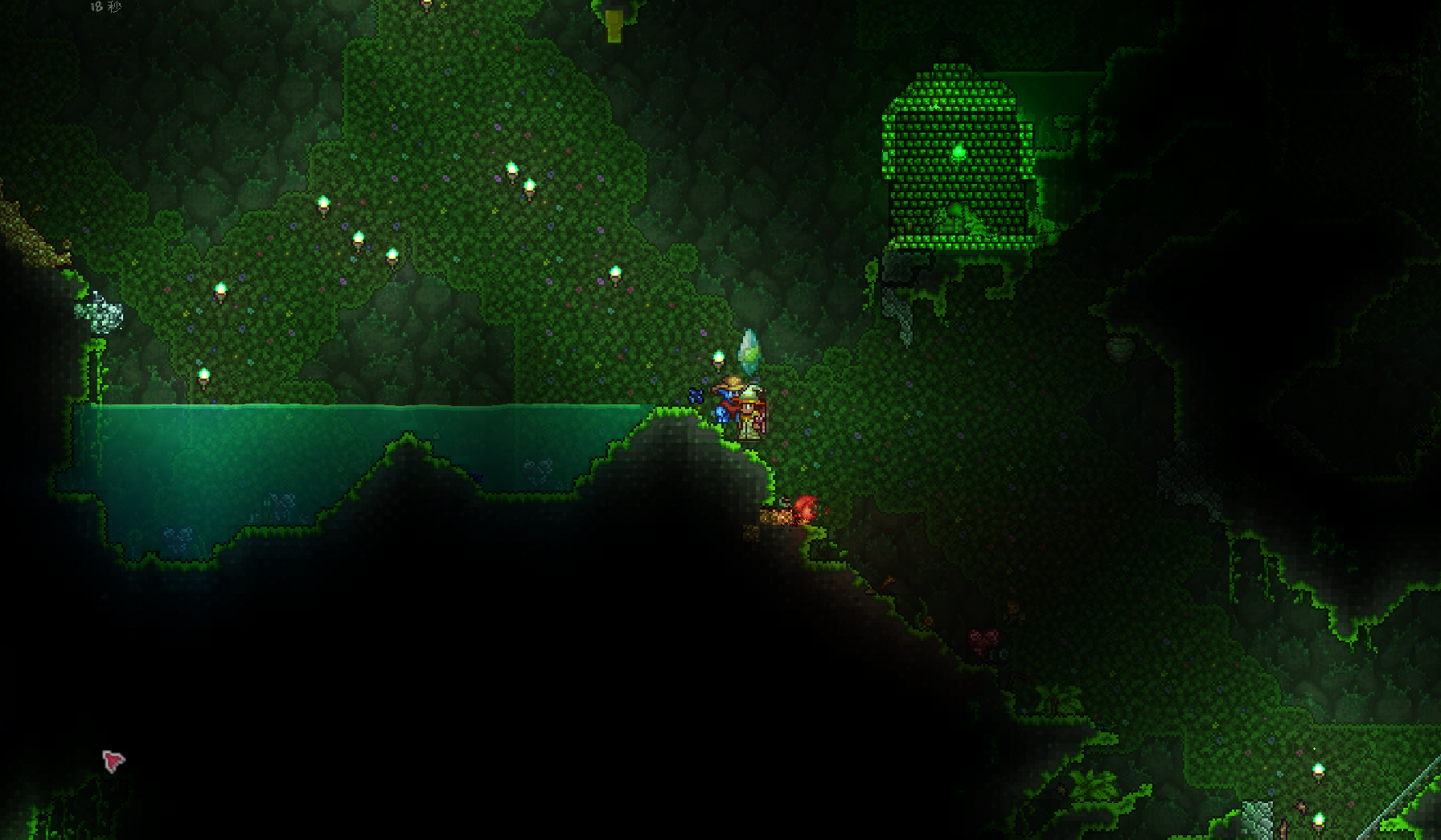 FileFour heart crystals in the Jungle.png Official Terraria Wiki