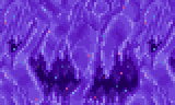 (Hallowed Ice) Cracked purple ice wall with blue and pink dots. (May cause confusion with Corrupt ice due to purple color.)