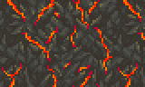 Twisting lava flow