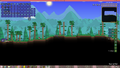 The Terraria view will "zoom out" which means higher resolution.