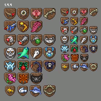 A comparison between old and new sprites for most trophies.
