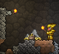 A player finding a large stash of Gold Coins.
