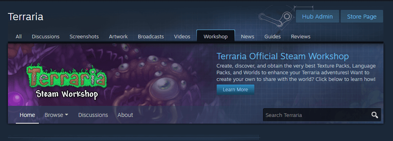 File:Terraria Steam Workshop page.png