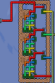 Shows how counting machine modules can be connected to form a counting machine.