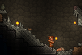 A player finding a stash of Copper Coins.