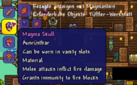 Magma Skull (Obsidian Skull + Magma Stone)