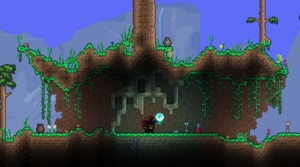A pre-1.4.0.1 Living Tree which spawned without an underground portion.