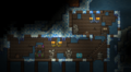 An ice-themed Underground Cabin in the Snow biome.