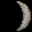 Moon phase 6 (Waxing Crescent)